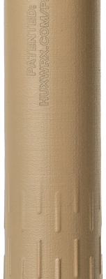 HUXWRX Flow 22 Ti, Suppressor, 22 LR, Cerakote Finish, Flat Dark Earth, Grade 5 Titanium, 1/2X28 Direct Thread