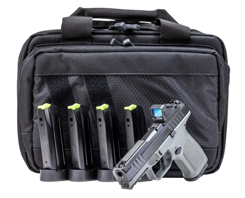 Rost Martin RM1C Compact Frame 9mm 4" Match Grade Barrel, Stone Gray Frame, Viridian Green Dot Sight, 1x 15 Rd, 3x 17 Rd Mags, Case