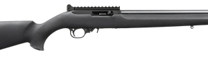 Ruger 10/22, 22 LR, 16.12" Threaded Bull Barrel, 1/2X28, Satin Finish, Black, Hogue OverMolded Stock, Picatinny Rail, Ghost Ring Rear Sight, Blade Front Sight, 10rd Rotary Magazine