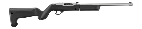 Ruger 10/22 Takedown, , .22 LR, 16.4" Stainless Steel Barrel Threaded 1/2X28, Satin Finished Barrel, Black Magpul Hunter X-22 Backpacker Stock, Fiber Optic Sights, 10rd, 4 mags