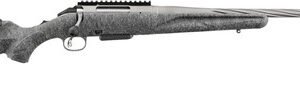 Ruger American Generation II 350 Legend, 20" Spiral Fluted Threaded Barrel, Brake, Cerakote Gunmetal, Gray Splatter Stock, 5rd