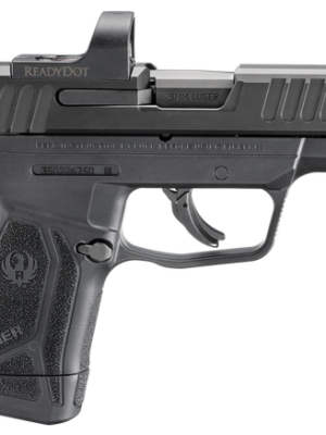 Ruger MAX-9 Red Dot 9mm, 3.20" Barrel, Black Oxide, Adj Rear Sight, Optics Ready, Thumb Safety, 12rd Mag, Ruger Ready Dot Micro Reflex Sight