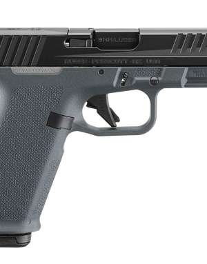 Ruger RXM 9mm, 4" Barrel, Nitride Finish, Black Slide, Magpul EHG Gray Frame, Optics Ready, Front Night Sight, 2x17rd Magpul PMAG 17 GL9 Mags