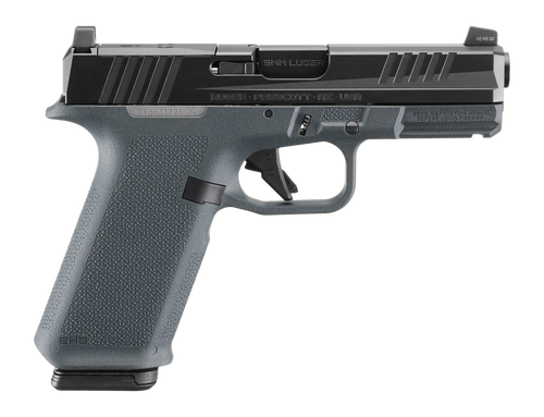 Ruger RXM 9mm, 4" Barrel, Nitride Finish, Black Slide, Magpul EHG Gray Frame, Optics Ready, Front Night Sight, 2x17rd Magpul PMAG 17 GL9 Mags