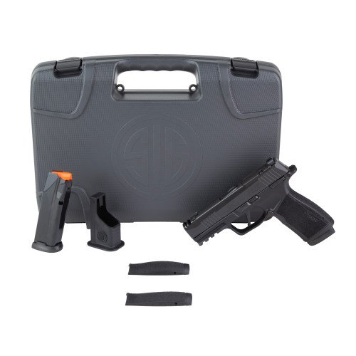 Sig P365 Macro Comp 9mm, 3.1" Barrel, Integral Comp, Matte Black, Optics Ready, X-RAY3 Sights, Manual Safety, 2x17rd Mags