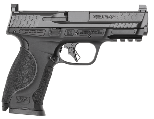 Smith & Wesson M&P9 M2.0 Metal Full Size 9mm 4.25" Barrel & Optic Ready/Aimpoint ACRO Footprint, Black Aluminum Frame w/Rail, Interchangeable Grip, 17 Rd