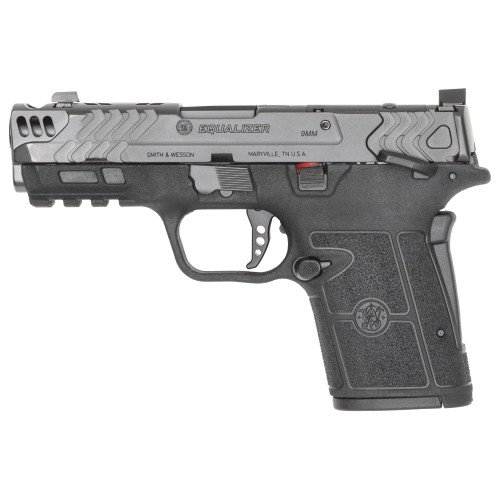 Smith & Wesson Performance Center Equalizer Carry Comp 9mm, 3.675" Ported Barrel, Black, Blacked-out U-Notch Rear, Ameriglo Tritium Front, Optic Ready, Grip Safety, 15rd