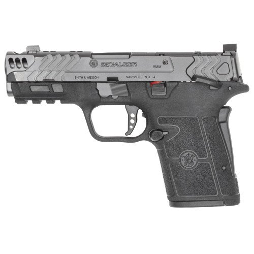 Smith & Wesson Performance Center Equalizer Carry Comp 9mm, 3.675" Ported Barrel, Black, Blacked-out U-Notch Rear, Ameriglo Tritium Front, Optic Ready, Grip Safety, 10rd