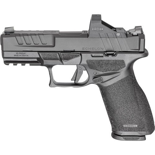 Springfield Echelon 4.0 FC Optic Package RFX11 9mm, 4" Barrel, Melonite Black, Front Tritium, U-Dot Rear, Viridian RFX11, 4x15rd Mags