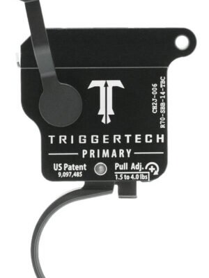 TriggerTech Primary with Bolt Release Remington 700 Single-Stage Traditional Curved 1.50-4.00 lbs, Black