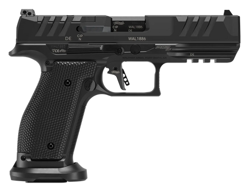 Walther PDP Pro 9mm, 4.5" Barrel, Matte Black, Optics Ready, Adj Rear, Perf Duty Trig, 3x10rd Mags